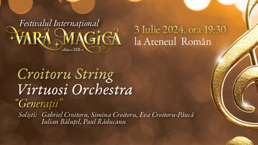 Premieră absolută: cele patru viori ale lui George Enescu vor răsuna pe scena Ateneului Român în deschiderea Festivalului ”Vara Magică'"