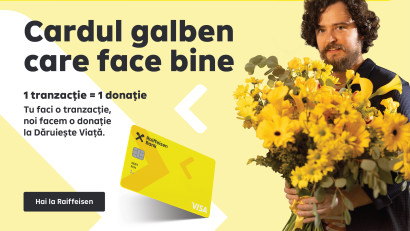 Cardul Galben Care Face Bine de la Raiffeisen Bank &ndash; noul instrument financiar prin care faci o faptă bună &icirc;n fiecare zi