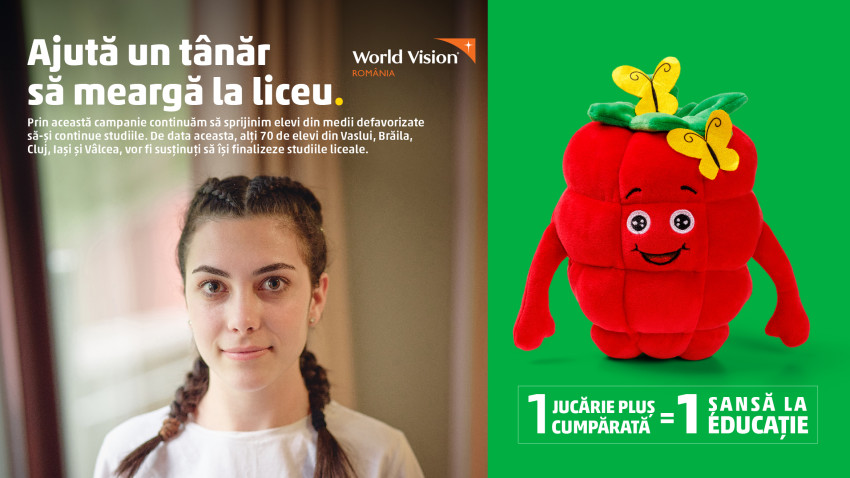 PENNY și World Vision România lansează o nouă campanie de loializare și continuă programul „Vreau în clasa a 9-a”