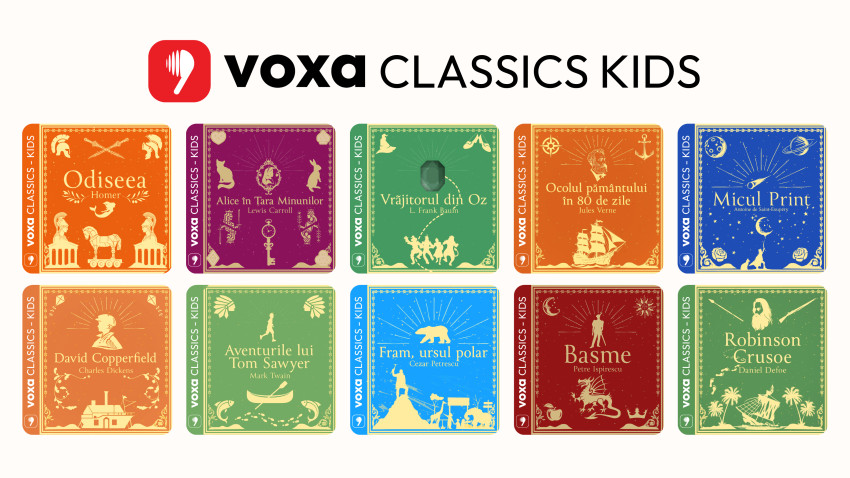 Voxa prezintă cea mai amplă și variată colecție de povești pentru copii în format audio