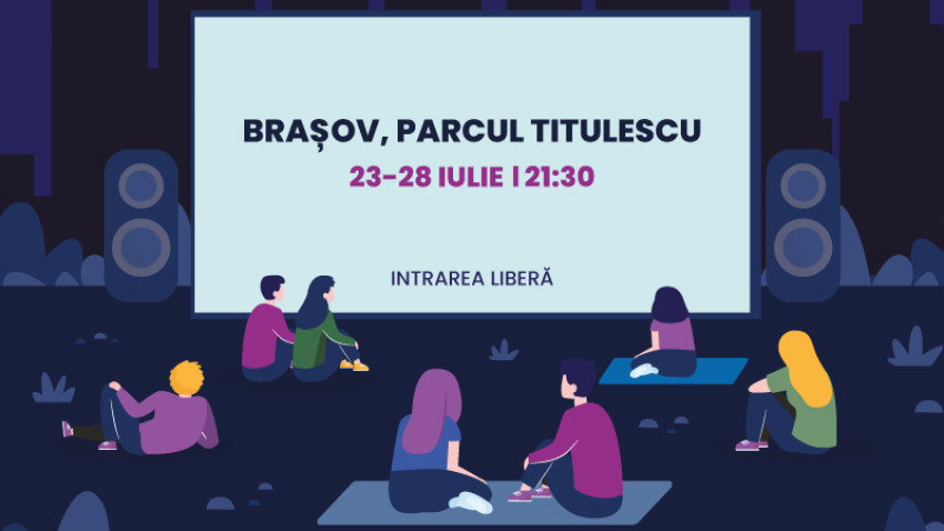 Brașovul găzduiește șase seri de Cinema în aer liber, între 23 și 28 iulie