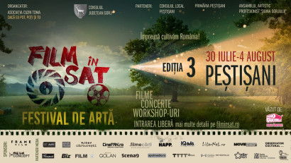 Film &icirc;n Sat, festivalul de artă din mediul rural, se &icirc;ntoarce acasă la Peștișani, &icirc;ntre 30 iulie și 4 august