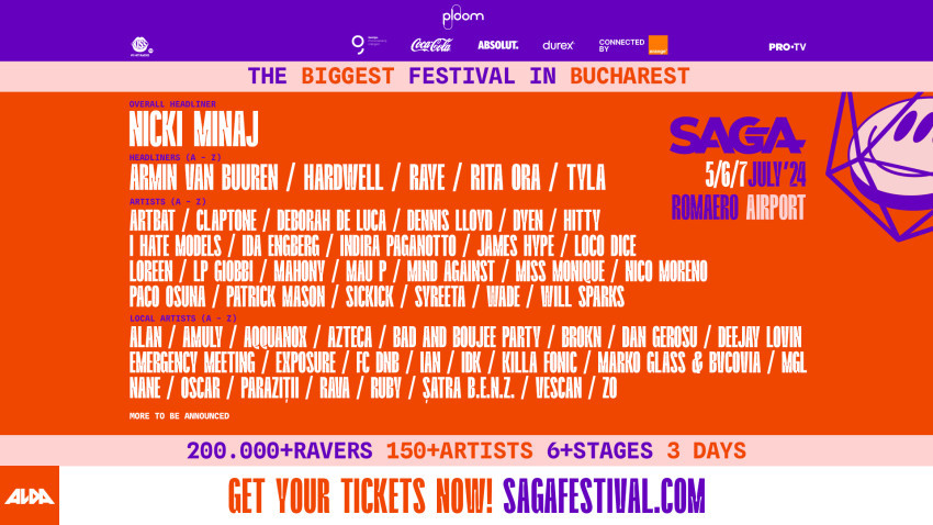 SAGA festival începe vineri. Tot ce trebuie să știi despre cel mai iubit festival de muzică din București