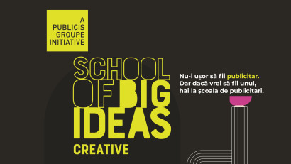 Publicis Groupe Rom&acirc;nia dă startul &icirc;nscrierilor pentru noul Modul Creativ al programului School of Big Ideas