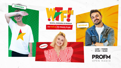 WTFun revine din 2 septembrie la PRO FM,&nbsp;cu Bianca, Bodonea și Bogdan