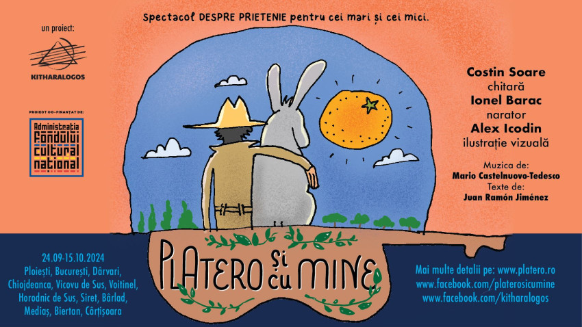 Platero şi cu mine – despre prietenie: alte 5 reprezentații ale spectacolului pentru cei mari și cei mici în Bucovina și la Bârlad