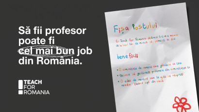 Teach for Romania &icirc;ncepe recrutarea generației a 12-a de profesori - soluție