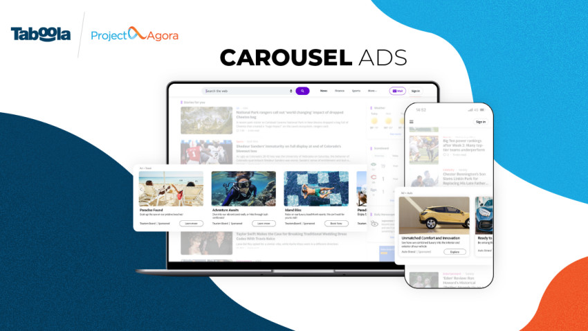 Project Agora și Taboola introduc noile formate native Carousel Ads pentru interacțiune mai mare și stimularea conversiilor