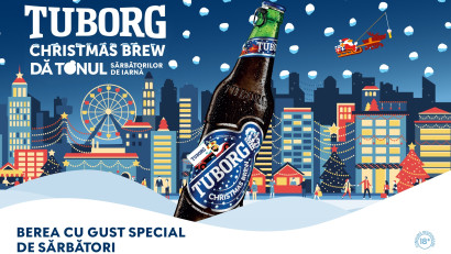 Tuborg Christmas Brew, berea oficială a Crăciunului dă și anul acesta tonul sărbătorilor de iarnă