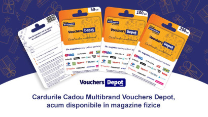 Cardurile Cadou Multibrand Vouchers Depot, acum disponibile pentru achiziție &icirc;n magazine fizice din Rom&acirc;nia