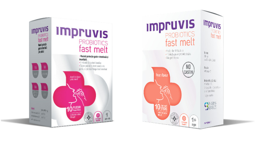 Probioticele orodispersabile Impruvis PROBIOTICS fast melt au de acum o nouă aromă în portofoliu