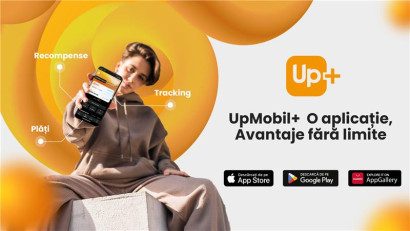 Up Rom&acirc;nia lansează UpMobil+, aplicația &bdquo;all-in-one&rdquo; care aduce avantaje financiare și oferte exclusive pentru toți rom&acirc;nii&nbsp;