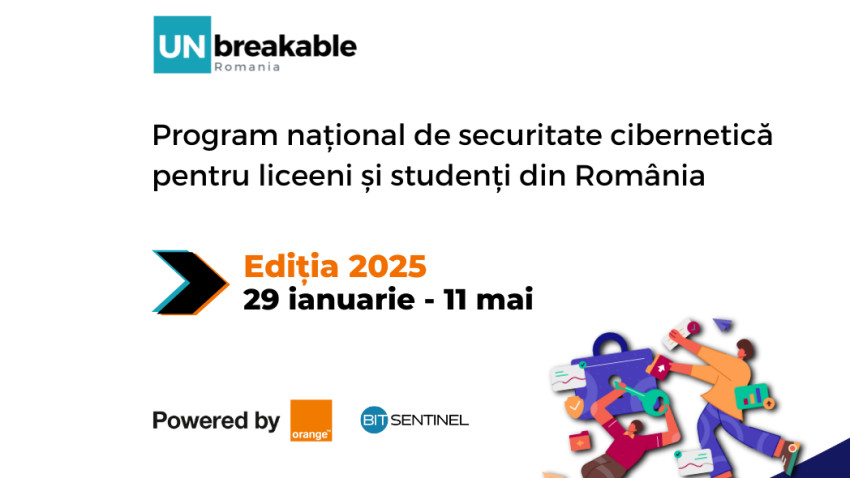 2.000 de liceeni și studenți își vor dezvolta competențele în securitate cibernetică la UNbreakable România 2025