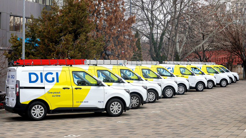 DIGI Romania a achiziționat de la Ford Romania peste 470 de autoutilitare Ford Transit Courier