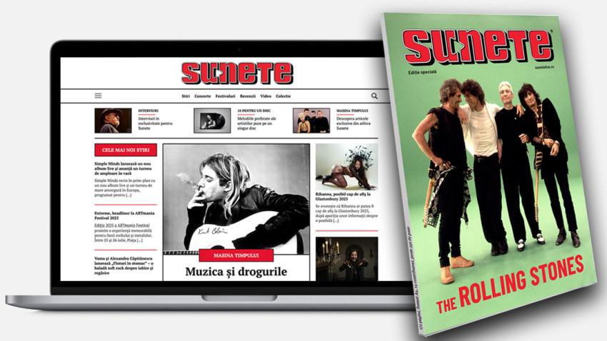 Sunete marchează un nou capitol în existența sa printr-o dublă lansare: ediția specială The Rolling Stones și relansarea site-ului SuneteLive.ro