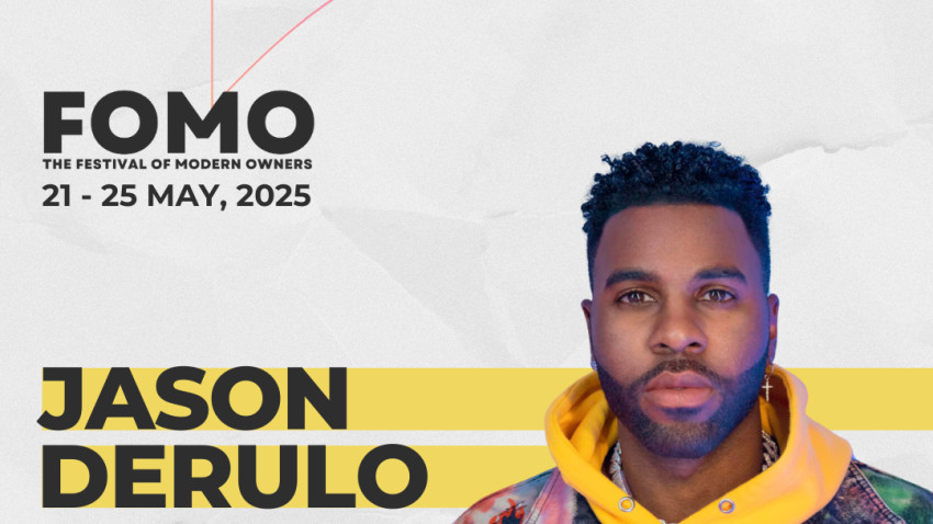 Jason Derulo vine în România la FOMO - Festival Of Modern Owners. Pentru prima dată superstarul internațional urcă pe scena ca speaker, antreprenor și investitor