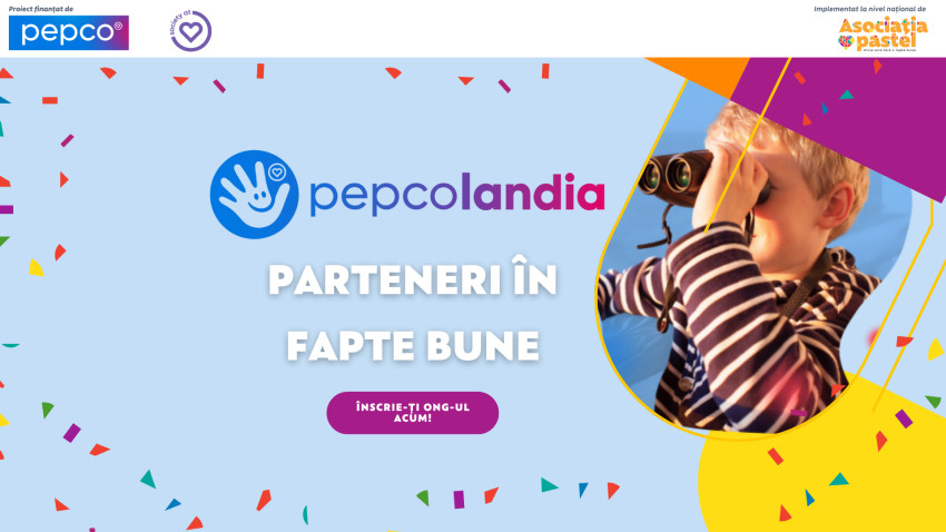 Pepco România susține educația non-formală și oferă 100 de granturi pentru ONG-uri, prin programul Pepcolandia, implementat la nivel național de Asociația pastel