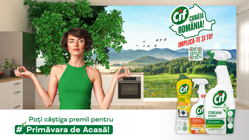 Cif curăță România alături de Goldfish Project