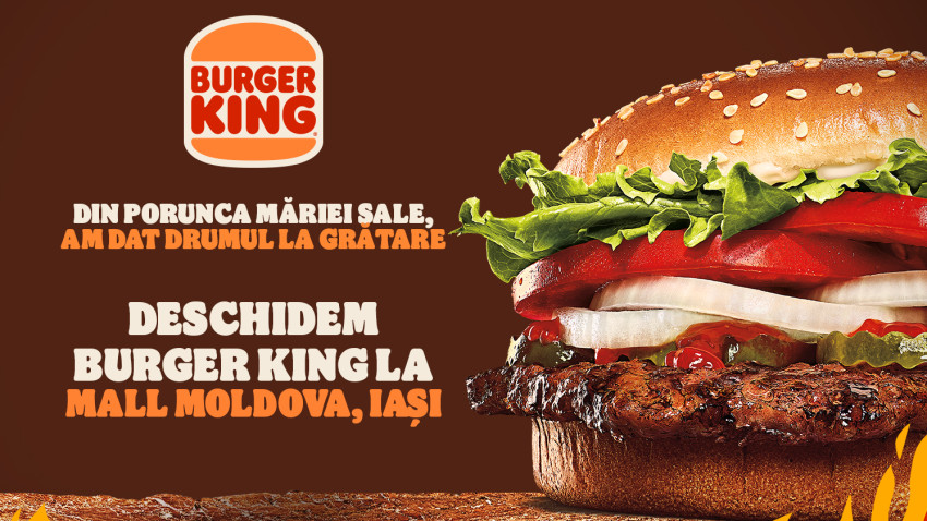 Burger King deschide al doilea restaurant din orașul Iași și promite oferte și surprize pentru fani