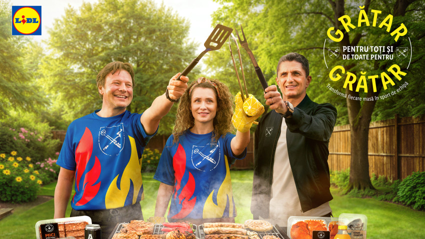 Grătarul devine sport de echipă în noua campanie MullenLowe România pentru Lidl România