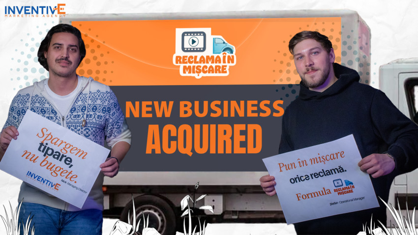 Inventive+ își consolidează poziția în piața de marketing prin achiziția strategică a agențiilor Reclama în Mișcare și DI Agency