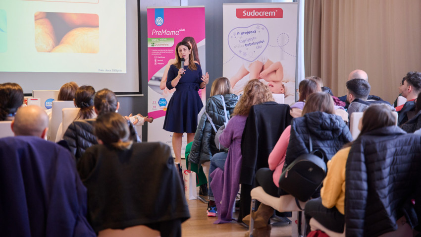 Seria de workshop-uri „MOM&MORE: Pregătiți pentru bebeluș” a adus viitorii părinți mai aproape de cea mai frumoasă aventură din viața lor