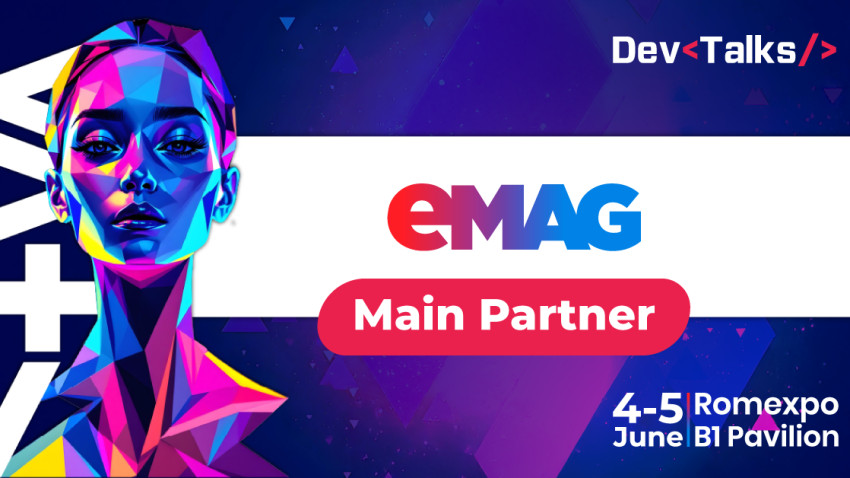 eMAG este Partener Principal al DevTalks Romania 2025, cea mai mare conferință tech din România si CEE