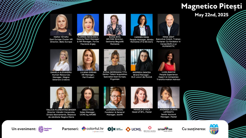 O nouă ediție a conferinței „MAGNETICO. How to attract and retain talents improving employer branding and creating meaningful HR practices” la Pitești