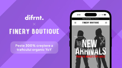 difrnt.: Peste 300% creștere a traficului organic YoY pentru Finery Boutique