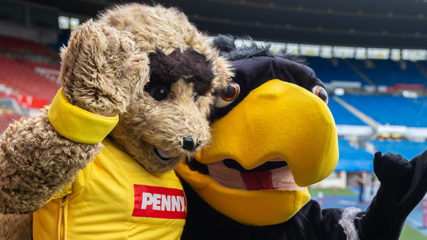 PENNY susține fotbalul românesc și în deplasare: RONNY și mascota Austriei au adus bucurie în Fan Zone-ul Federației Române de Fotbal din Viena
