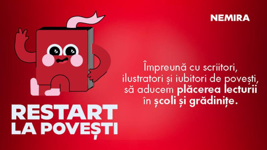 Saatchi & Saatchi și editura Nemira lansează „Restart la Povești”, o inițiativă menită să readucă magia poveștilor în grădinițe și în școli