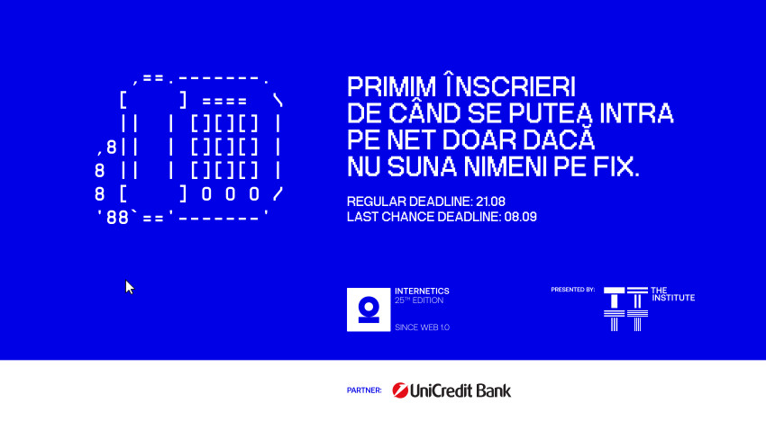 Încep înscrierile în competiția Internetics, ediția 25