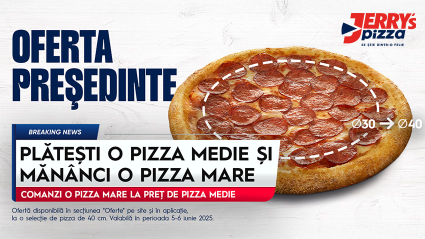 Oferta Președinte. Sau cum Jerry’s Pizza creează oferte real time din replici de la Președinte