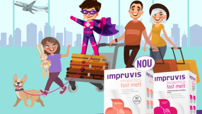 Vacanță fără bucluc și cu ZERO dezechilibre intestinale cu ajutorul&nbsp;Impruvis Probiotics Fast Melt