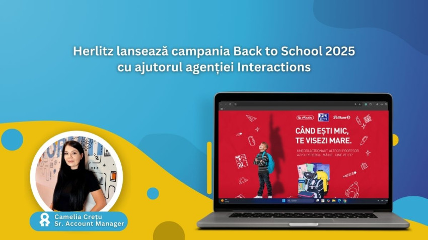 Herlitz lansează campania Back to School 2025 cu ajutorul Interactions: „Când ești mic, te visezi mare”