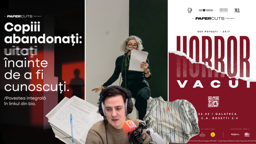 Record mondial teatral la București, sub denumirea "Horror Vacui" - campanie de conștientizare pentru cauza abandonului din perioada comunistă, semnată de The Public Advisors
