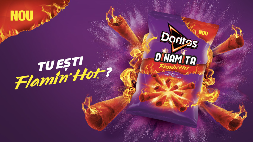 PepsiCo anunță lansarea unei noi arome explozive în România: Doritos Dinamita