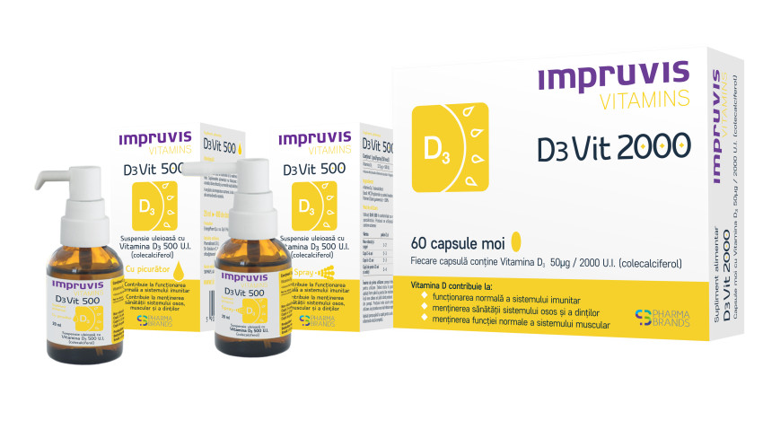 Administrarea de vitamina D3 chiar și vara - recomandată de Impruvis D3Vit pentru sănătate și soare din interior la orice vârstă