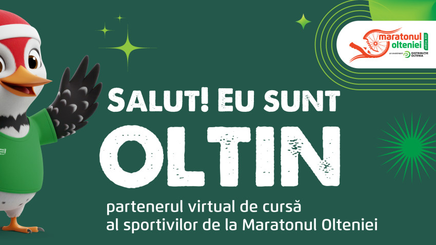 Maratonul Olteniei își mărește echipa cu Oltin, un partener de cursă, virtual, bazat pe inteligență artificială