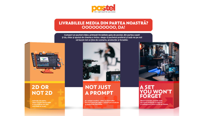 pastel accelerează direcția video-first prin pachete cu livrabile  gratuite și un departament integrat de producții AV 
