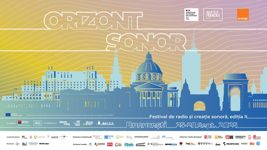 Orizont Sonor – festivalul de podcast, radio și creație sonoră – va avea loc între 25-28 septembrie la București. Iată programul celei de-a doua ediții