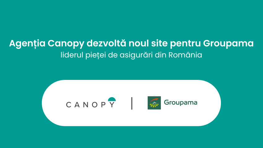 Canopy dezvoltă noul site pentru Groupama, liderul pieței de asigurări din România