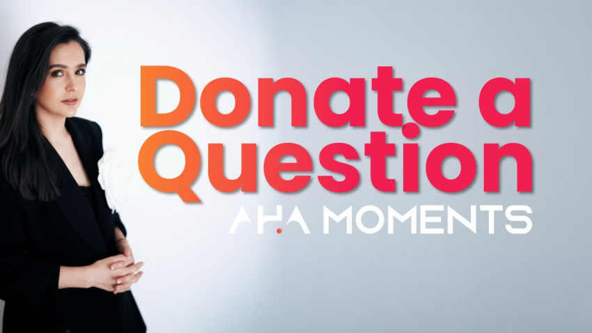 Cum poate o întrebare să schimbe societatea? AHA Moments lansează Donate a Question  