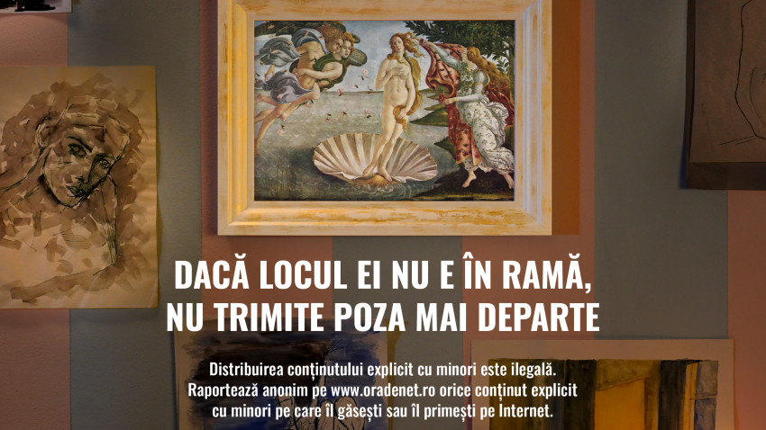 „Dacă locul ei nu e în ramă, nu trimite poza mai departe”, o campanie semnată de Rogalski Damaschin pentru Salvați Copiii