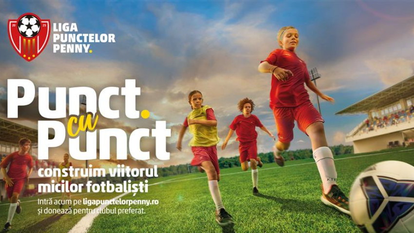 PENNY România lansează a treia ediție a programului Liga Punctelor PENNY, dedicat cluburilor sportive de fotbal pentru copii, juniori și tineret