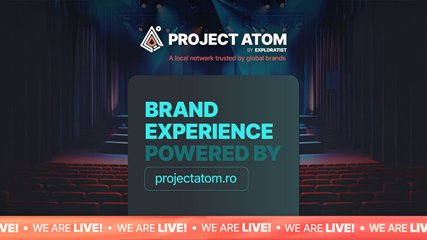 PROJECT ATOM by EXPLORATIST lansează projectatom.ro – platforma în care experiențele de brand prind viață