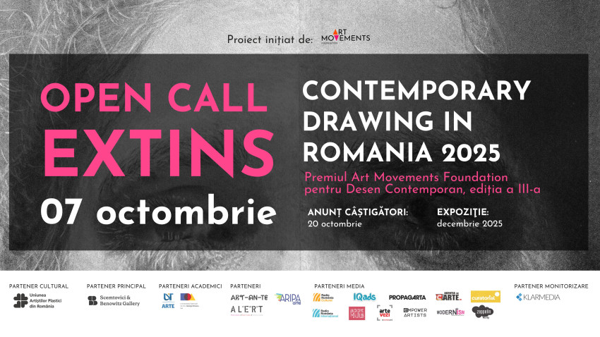 Art Movements Foundation extinde perioada de apel pentru Premiul pentru Desen Contemporan, ediția a III-a