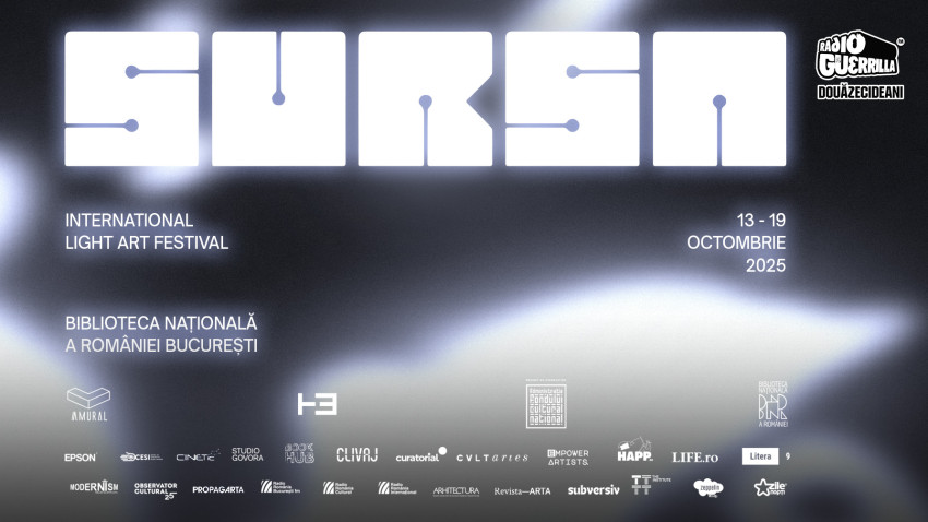 Când lumina devine manifest: SURSA International Light Art Festival, între 13 - 19 octombrie, la Biblioteca Națională a României