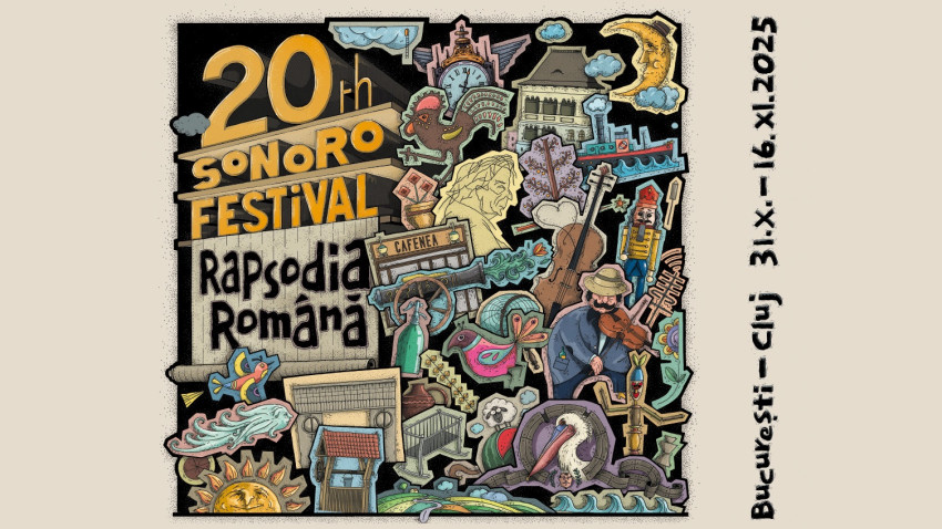 Ediția nr. 20 a Festivalului SoNoRo – „Rapsodia Română” începe vineri, 31 octombrie 2025 și va continua în București până în 9 noiembrie