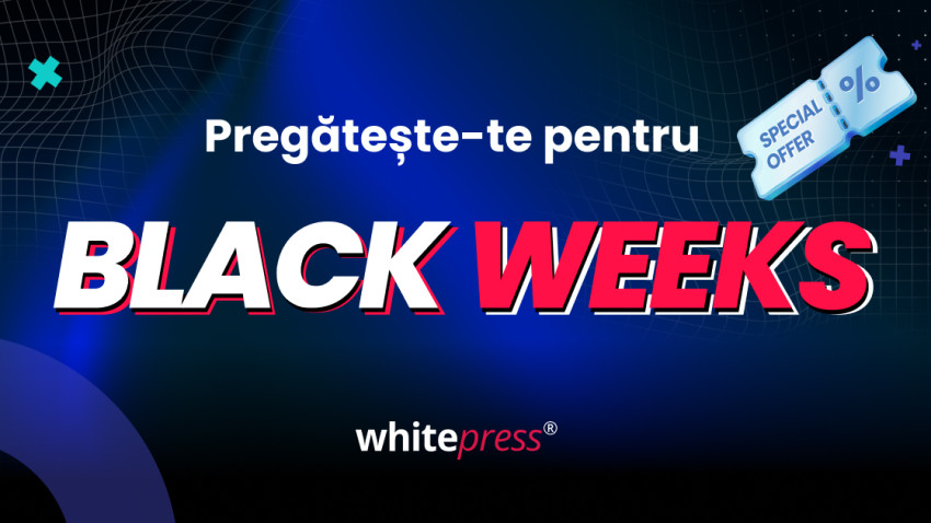 WhitePress® anunță lansarea campaniei Black Weeks 2025: două săptămâni de oferte și reduceri